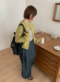 Kurendi Color Round Knit Cardigan