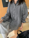 Manei Summer Color Check Over Shirt