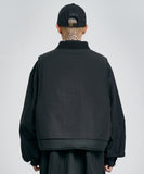 Layered Padded Zip Up Vest