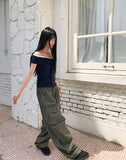 Cornell Off-shoulder Short Sleeve T-shirt