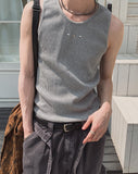 Holdy Ribbed Stud Sleeveless