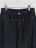 Sankyu Raw Denim Wide Pants