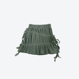 pinna strap shirring skirt
