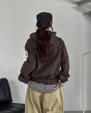Solid Patch Stitch Two-Way Work Jacket