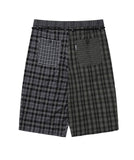 Check Mixed Bermuda Pants