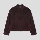 Gloss Velvet Quilted Work Jacket