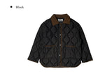 Raf Color Matching Collar quilting Padded Jumper