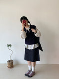 Oroi Denim Banding Midi Skirt