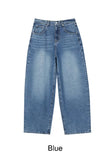 PL Curved Washed Denim Pants