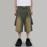 Bijo buckled bermuda denim