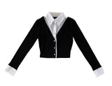 Layered Cardigan Shirt