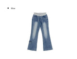Reher Pocket Banding Washed Denim Bootcut Pants