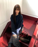 Duty round long-sleeved knit