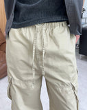 Benon Washed Buckle Cargo Pants