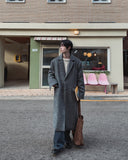 Solive Maxi Long Herringbone Single Coat