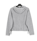 Kasan Crop Fleece Hooded Zip-Up