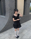 Yota Off Shoulder Short Sleeve Blouse