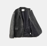 Use Vintage Leather Blazer