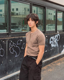 Wave Pig Half Zip Short Sleeve T-shirt