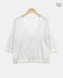 Motin Lace Three Quarter Cardigan