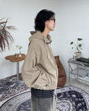 Panel Herringbone Hooded Jumper