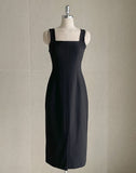 Trilly Bustier Slit One Piece
