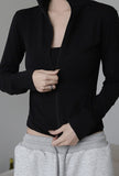 Beni Zip-up Long Sleeve Top