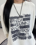 Miley printed boucle knitwear