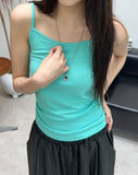 Rain-colored cropped sleeveless