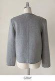 Rutel Wool Two-Button Handmade Short Jacket