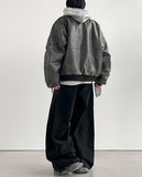 Chrissy leather MA-1 padded jumper