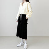 Sweat Cargo Long Skirt