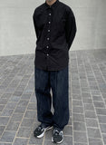 DISCERNENTs 4season Oversized Cotton Shirt - Bio-Washing