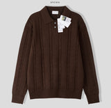 Modal Cable Collar Knit