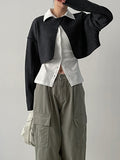 Shirring Collar Slim T-shirt