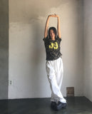 Seukae track two-way banding wide pants
