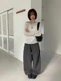 Teto Cargo Carpenter Cotton Wide Pants