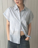 Sonnel Check Roll-Up Short Sleeve Shirt