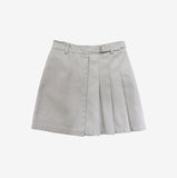 Razen Buckle Leather Skirt