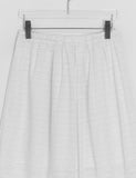 Cucar Lace Layered Banding Midi Skirt