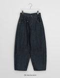 Otelli Belt Raw Denim Balloon Pants