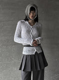 Lippy Collar Knit Cardigan