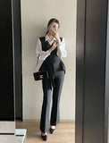 Maiden slim bootcut slacks