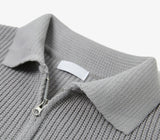 Lano Two Way Collar Zip-up Knit