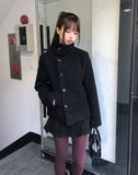 Yuha Double High Neck Wool Coat