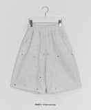 [Unisex] Bemensi Rivet Banding Bermuda Pants