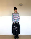 Buren Bocashi Long Flare Skirt