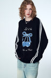 Ribbon Cherry Track Raglan Long Sleeve