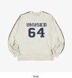 Patch track pigment dyeing sweatshirt