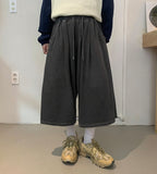 [Unisex] Kehiro Pigment Banding Bermuda Pants